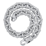 Carabiner Clip Moissanite Diamond Hip Hop Chain