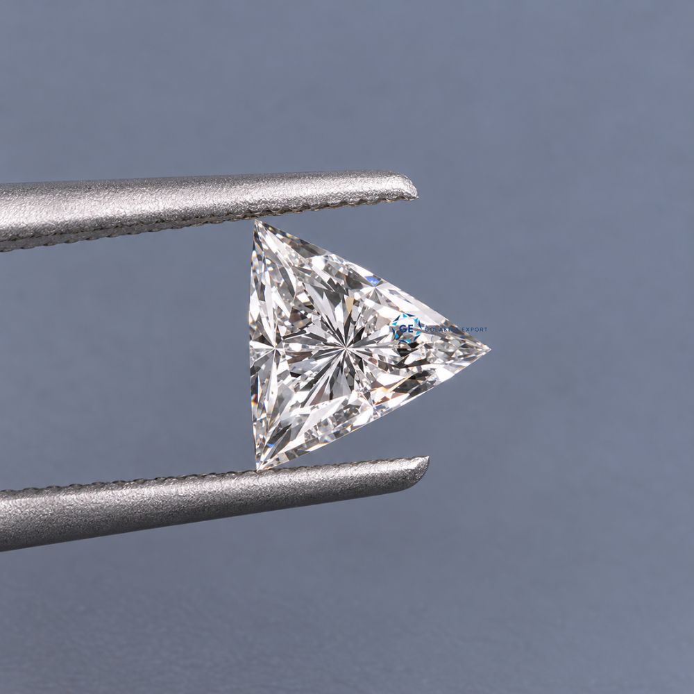 Trilliant Cut Lab Grown Diamond, E VVS2 Clarity Loose Diamond