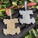 Customize Letter Moissanite Diamond Men's Pendant