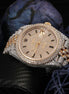 Handcrafted Dual Tone Automatic Moissanite Watch