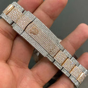 Datejust Full Iced Out Dual Tone Moissanite Watch