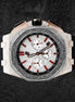 Black Rubber Strap Moissanite Diamond Watch For Men's