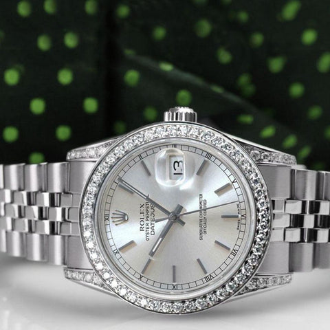 Datejust Stainless Steel Moissniate Watch