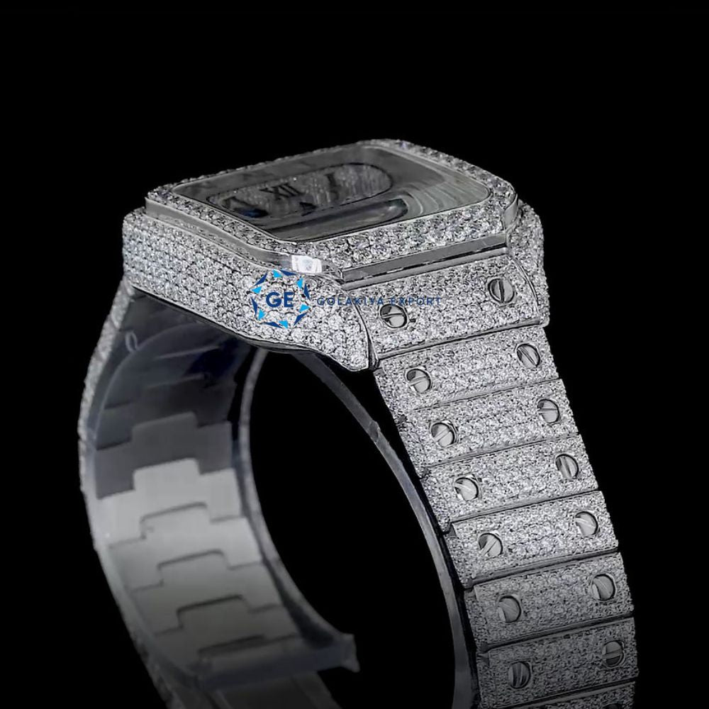 Fabulous Moissanite Diamond Iced Out Automatic Wrist Watch