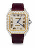 Leather Belt Moissanite Luxury Daily Wear Watch