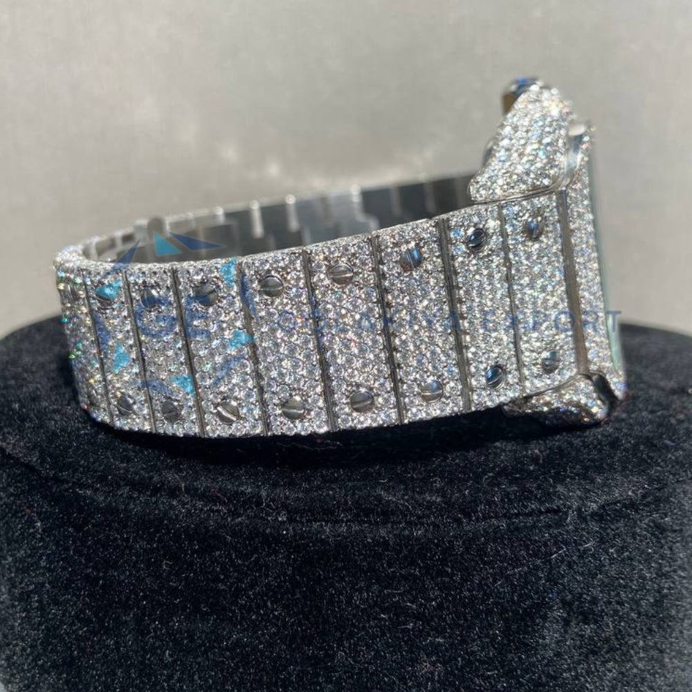 Bust Down Moissanite Iced Out Arabic Men's Watch