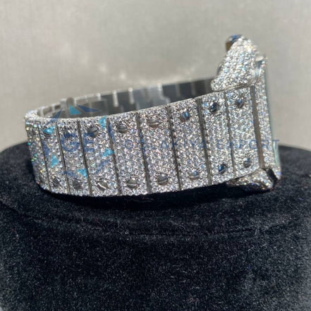 Bust Down Moissanite Iced Out Arabic Men's Watch