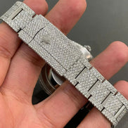 Bust Down Fully Iced Out Moissanite Hip Hop Watch For Him