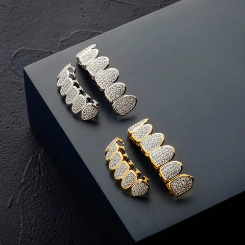 6 On 6 Moissanite Diamond Grillz