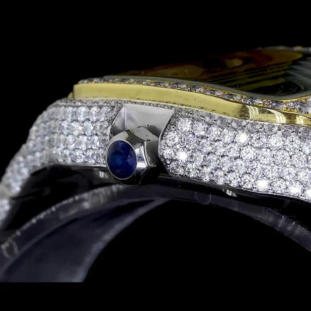 Bust Down Automatic Moissanite Diamond Watch