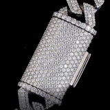 Full Moissnaite Diamond Iced Out Cuban Link Chain For Men's
