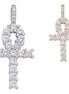 Luxury Hip Hop Tennis Ankh Cross Moissanite Pendant