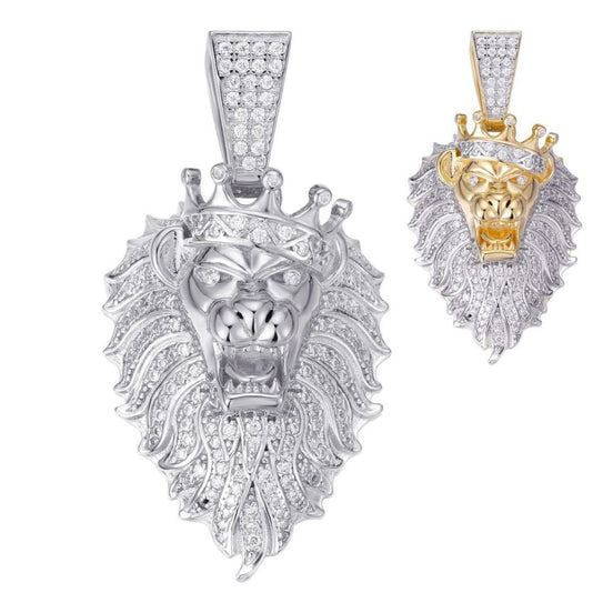 Moissanite Custom Lion Hip Hop Pendant