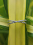 Round Cut Lab Grown Diamond Band Criss Cross Wedding Band