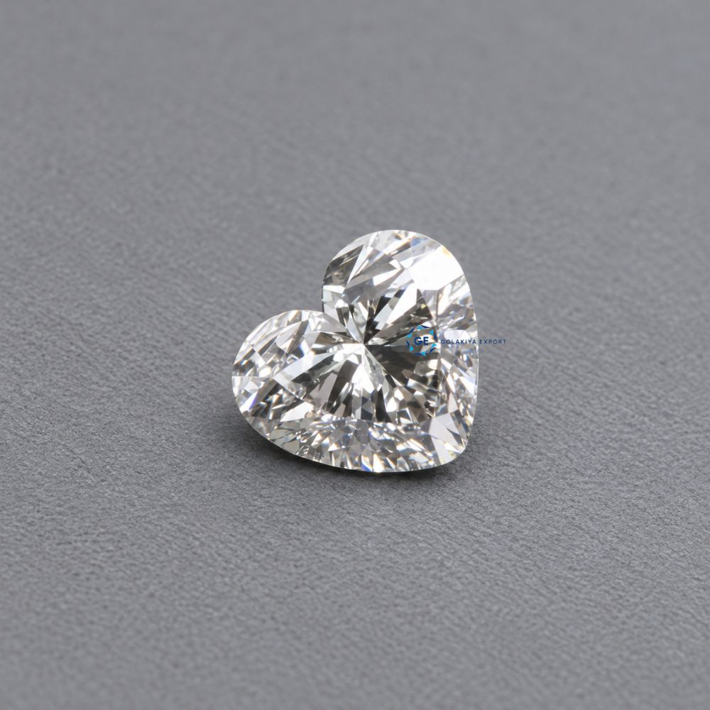 Eco Friendly Heart Shape Lab Grown Diamond, CVD Heart Shaped Loose Lab Grown Diamond