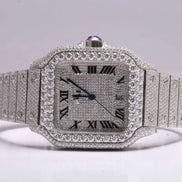 Colorless Moissanite Iced Out Watch For Him