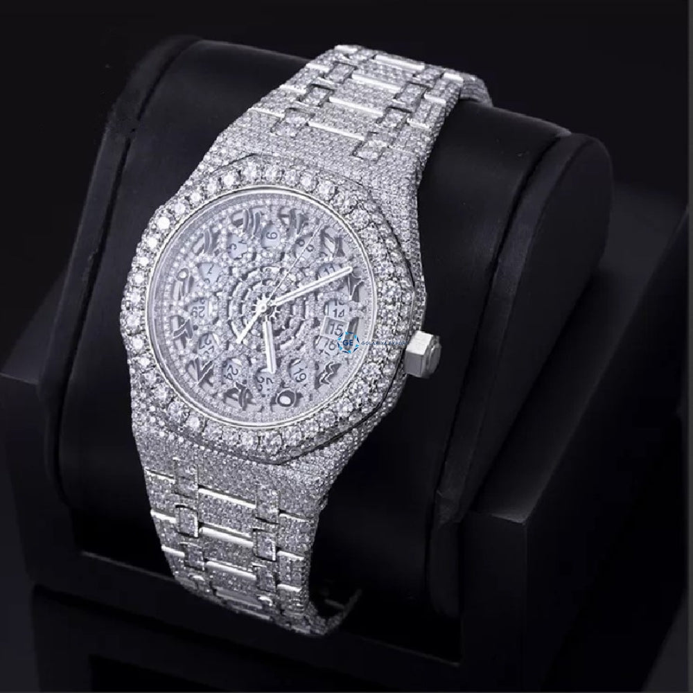 Moissanite Hip Hop Luxury Iced Out Automatic Watch