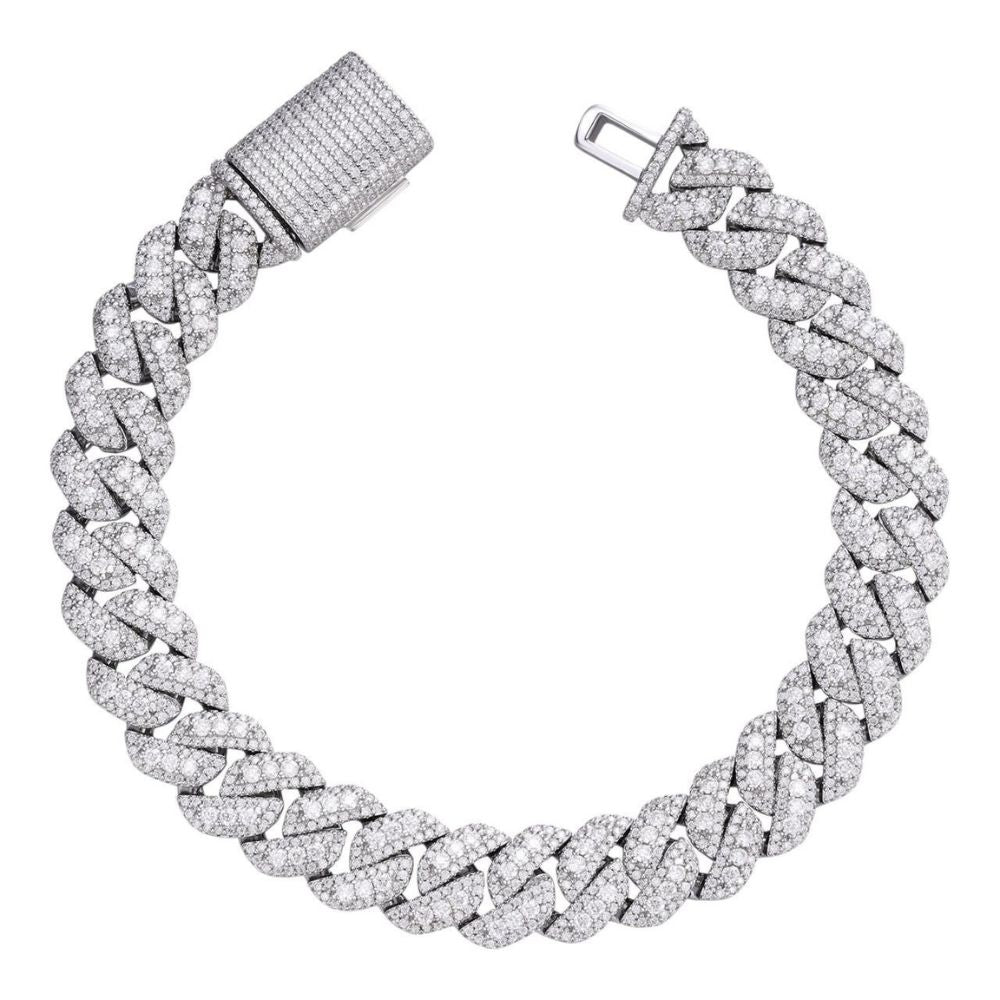 VVS1 Clarity Moissanite Miami Cuban Link Bracelet