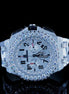 Automatic Moissanite Diamond Rubber Belt Wrist Watch