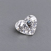 F- VS1 Clarity Heart Cut Lab Grown Diamond, Heart Shaped Diamond