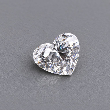 F- VS1 Clarity Heart Cut Lab Grown Diamond, Heart Shaped Diamond