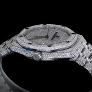 Fabulous Automatic Moissanite Round & Baguette Cut Luxury Watch