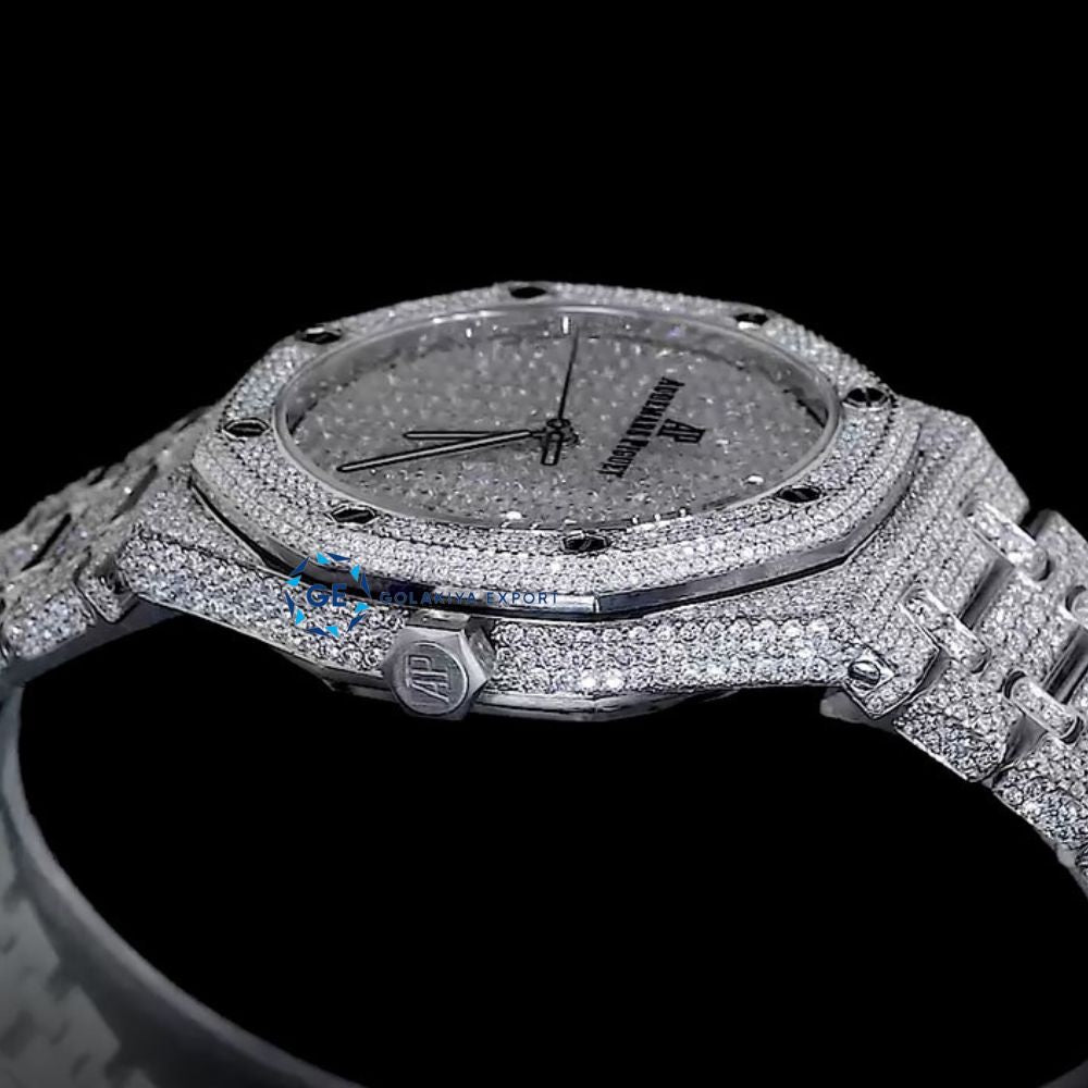 Fabulous Automatic Moissanite Round & Baguette Cut Luxury Watch