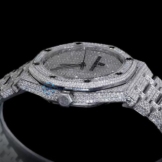 Fabulous Automatic Moissanite Round & Baguette Cut Luxury Watch