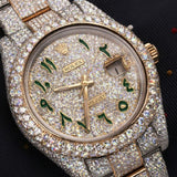 Automatic Stainless Steel Moissanite Handcrafted Watch