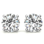 Sparkling Moissanite Round Cut Daily Wear Earrings
