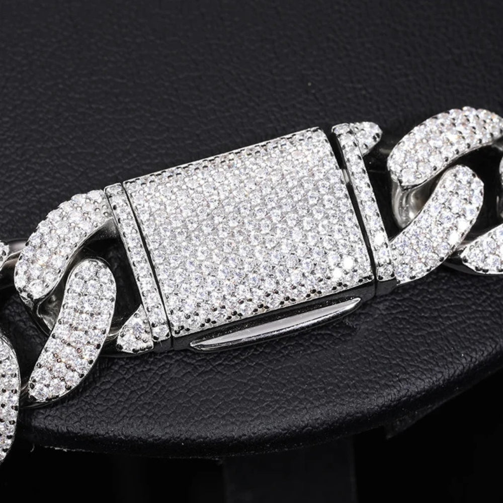 Moissanite Diamond Cuban Bracelet