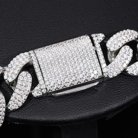 Moissanite Diamond Cuban Bracelet