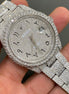Fully Iced Out Arabic Dial Moissanite Watch