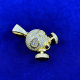 Men's Iced Out Moissanite Hip Hop Skull Gas Mask Pendant