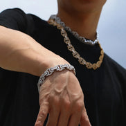 Byzantine Hip Hop Luxury Moissanite Men's Bracelet