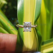 2.5CT Radiant Cut Twisted Band Anniversary Ring