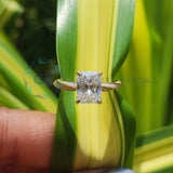 2.5CT Radiant Cut Twisted Band Anniversary Ring