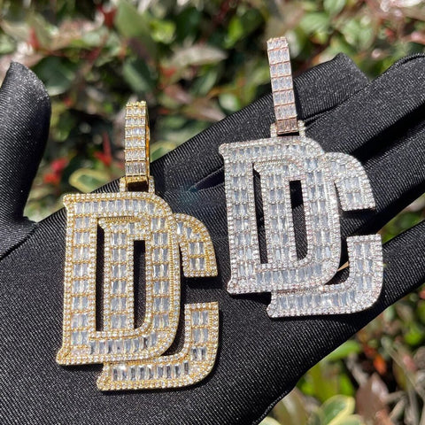 Baguette Cut Moissanite Diamond Iced Out Pendant