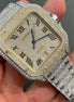 Roman Dial Two Tone Moissanite Watch