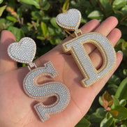 Moissanite Handmade Customize Letter Pendant