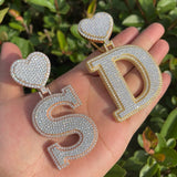Moissanite Handmade Customize Letter Pendant