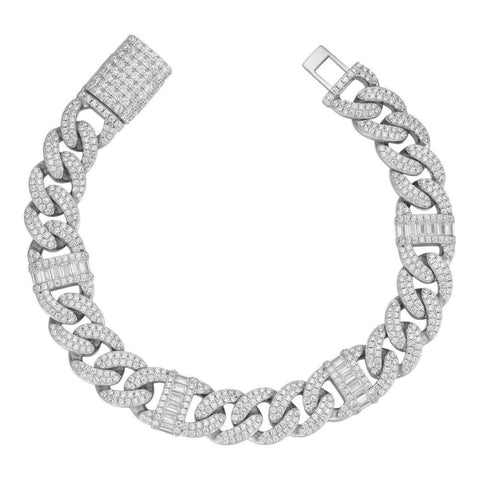 Men's Miami Link Moissanite Iced Out Luxury Men's Bracelet