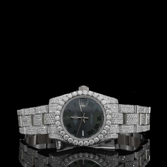 Moissanite Diamond Full Iced Out Luxury Bust Down Watch