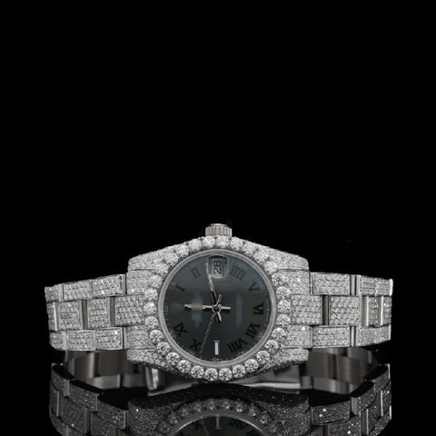 Moissanite Diamond Full Iced Out Luxury Bust Down Watch
