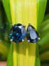 Oval & Pear Cut Blue Stone Lab Diamond Engagement Ring