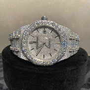 Iced Out Luxury D Color Full White Wrist Watch For Men's
