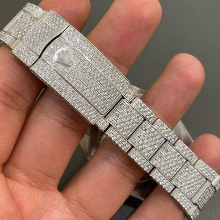 Date Just Iced Out Moissanite Luxury Watch