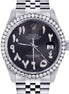 Black Arabic Dial Automatic Moissanite Watch
