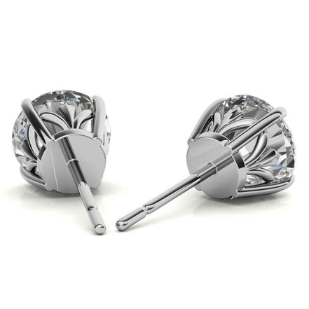Everyday Glam Moissanite Round Stud Earrings
