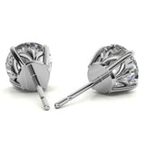 Everyday Glam Moissanite Round Stud Earrings